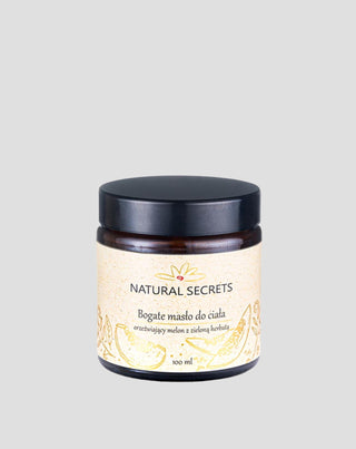 Telové maslo s prírodnými olejmi s vôňou melónu a zeleného čaju Natural Secrets