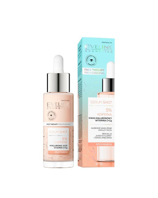 Energizujúce ošetrenie pleti okolo očí s 5% kofeínom Sérum Shot Eveline Cosmetics