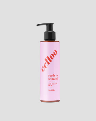 Telový balzam proti celulitíde s avokádom, zázvorom a kofeínom Ready to show off Celloo