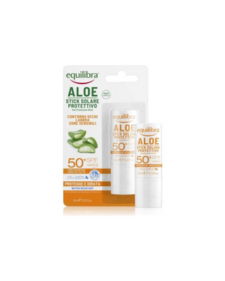 Aloe Vera opaľovacia tyčinka SPF 50+ UVA, UVB na lokálne použitie Equilibra - 1