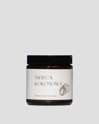 Vegánska okrúhlica s bavlneným knôtom s kokosovou vôňou 120 ml MgLife - 1