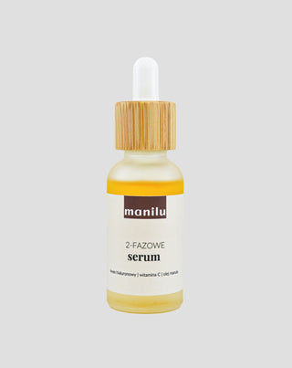 Dvojfázové nočné sérum pre suchú pokožku s kyselinou hyalurónovou a vitamínom C Of Manil - 1