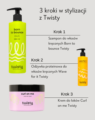 Hydratačný šampón na kučeravé vlasy s ureou a kyselinou mliečnou Twisty - 4