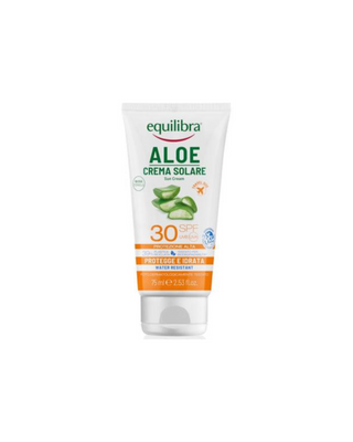 Aloe vera opaľovací krém s SPF 30 UVA, UVB vodeodolný Equilibra - 1