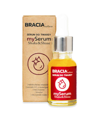 Rozjasňujúce pleťové sérum s vitamínom C a skvalánom Shake&Shine Bracia Mydlarze - 1