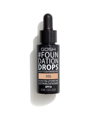 Hydratačný a upokojujúci krycí krém s vitamínom E a spf 10 farba 006 tawny Gosh foundationdrops - 1