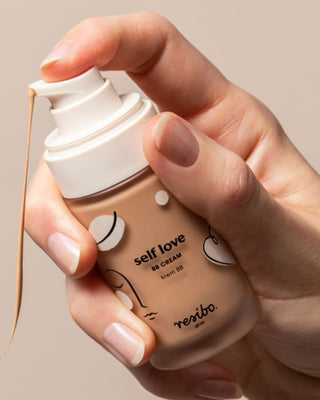 Prírodný a ekologický BB Self Love pleťový krém v prírodnej béžovej farbe 30 ml Resibo - 2