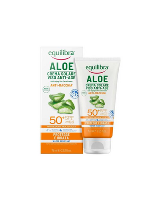 Opaľovací krém s aloe proti vráskam SPF 50+ UVA, UVB Equilibra - 1