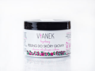 Upokojujúci peeling pokožky hlavy kyselinou salicylovou a cukrom z lupín Vianek - 1