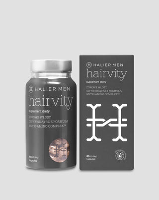 Tabletky proti vypadávaniu vlasov pre mužov pri plešatosti Hairvity Men Halier 60 kapsúl - 6