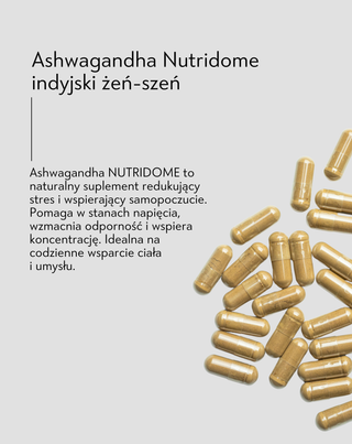Ashwagandha indyjski żeń-szeń tabletki redukujące stres Nutridome 60 kapsułek_3 - 4