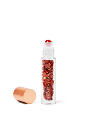 Fľaša na olej s kryštálmi – červená Crystallove jaspis - 1