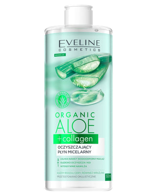 Čistiaca micelárna voda 3 v 1 Organické Aloe + Evelín Kolagén - 1