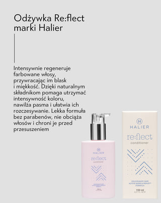 Kondicionér na fixáciu farby pre farbené vlasy Re:Flect 150 ml Halier - 3