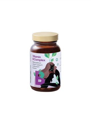 Bezlepkový a bezlaktózový komplex vitamínov B Health Labs Care 60 kapsúl - 1