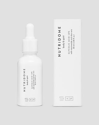 Kyselina glykolová 10 % s niacínamidom a aloe vera, Nutridome regeneračné farebné večerné sérum - 3